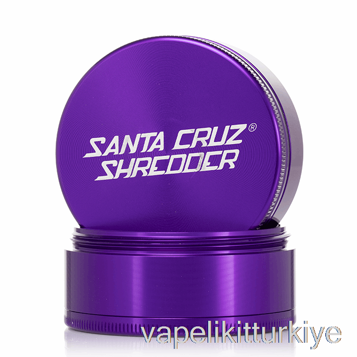 Vape Elektronik Sigara Santa Cruz Parçalayıcı 2.75 Inç Büyük 4 Parçalı öğütücü Mor (70mm)